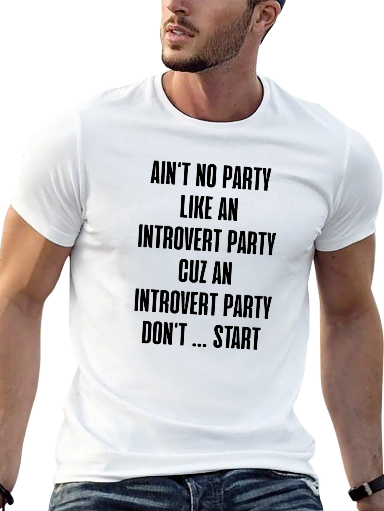 Introvert Party Black T-Shirt