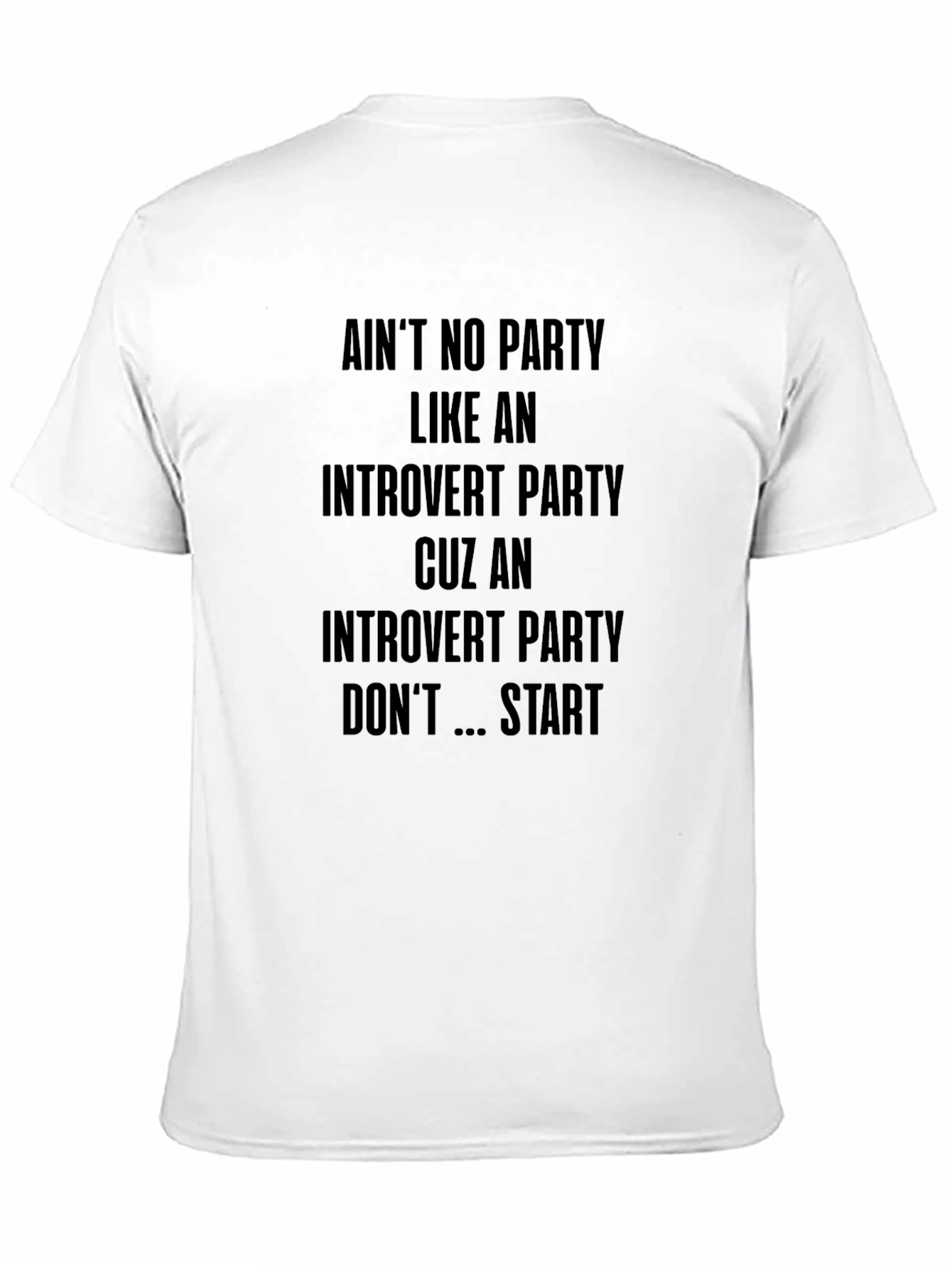 Introvert Party Black T-Shirt