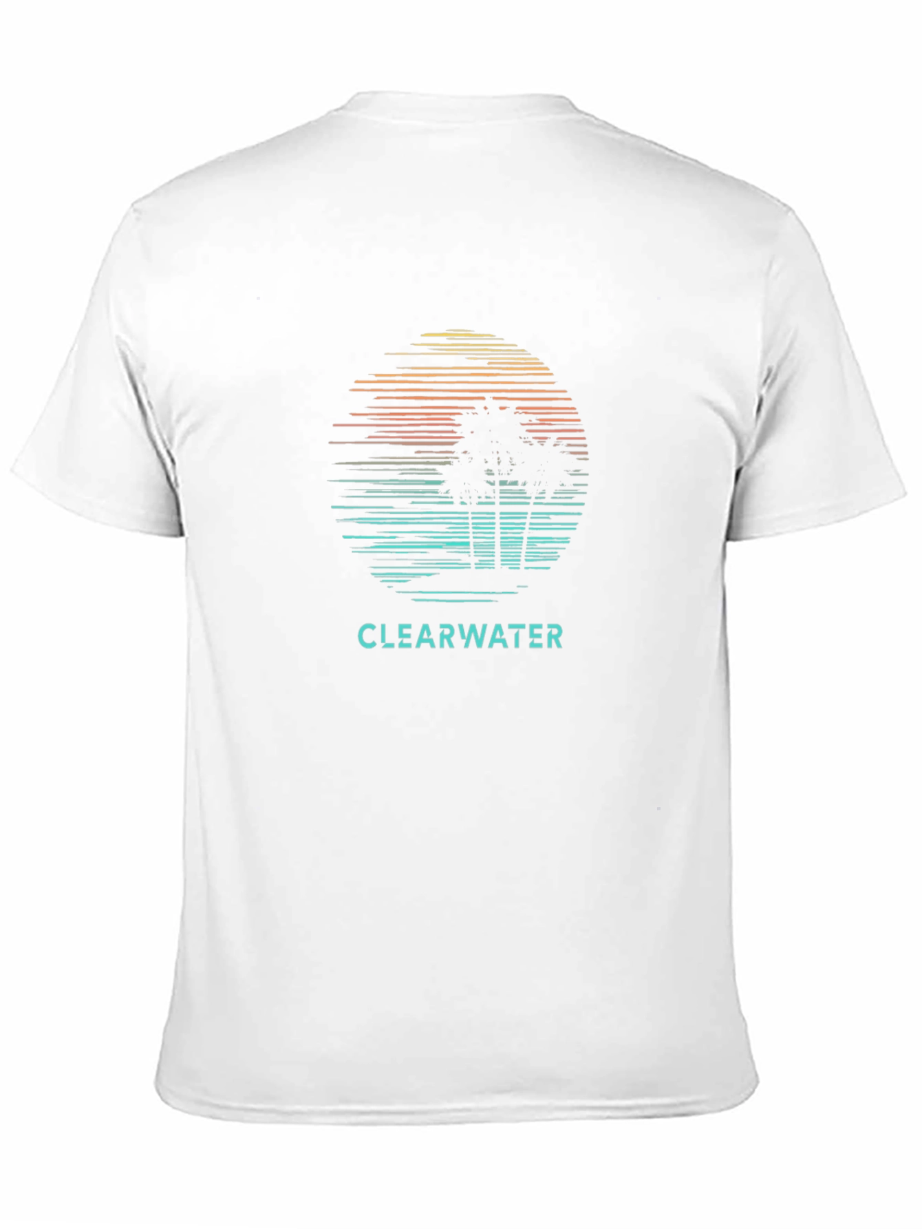 Clearwater Palm Tree Sunset Graphic Tee