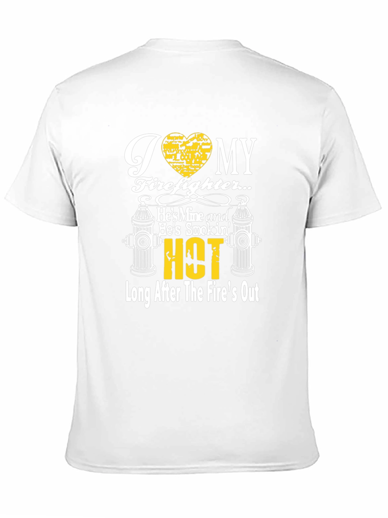 I Heart My Firefighter Graphic T-Shirt