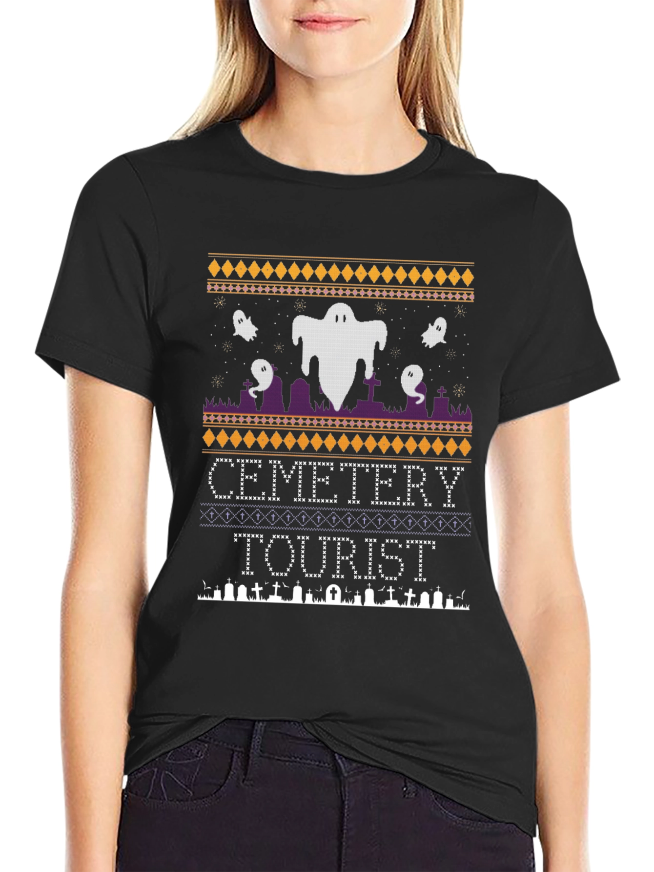Cemetery Tourist Halloween T-Shirt
