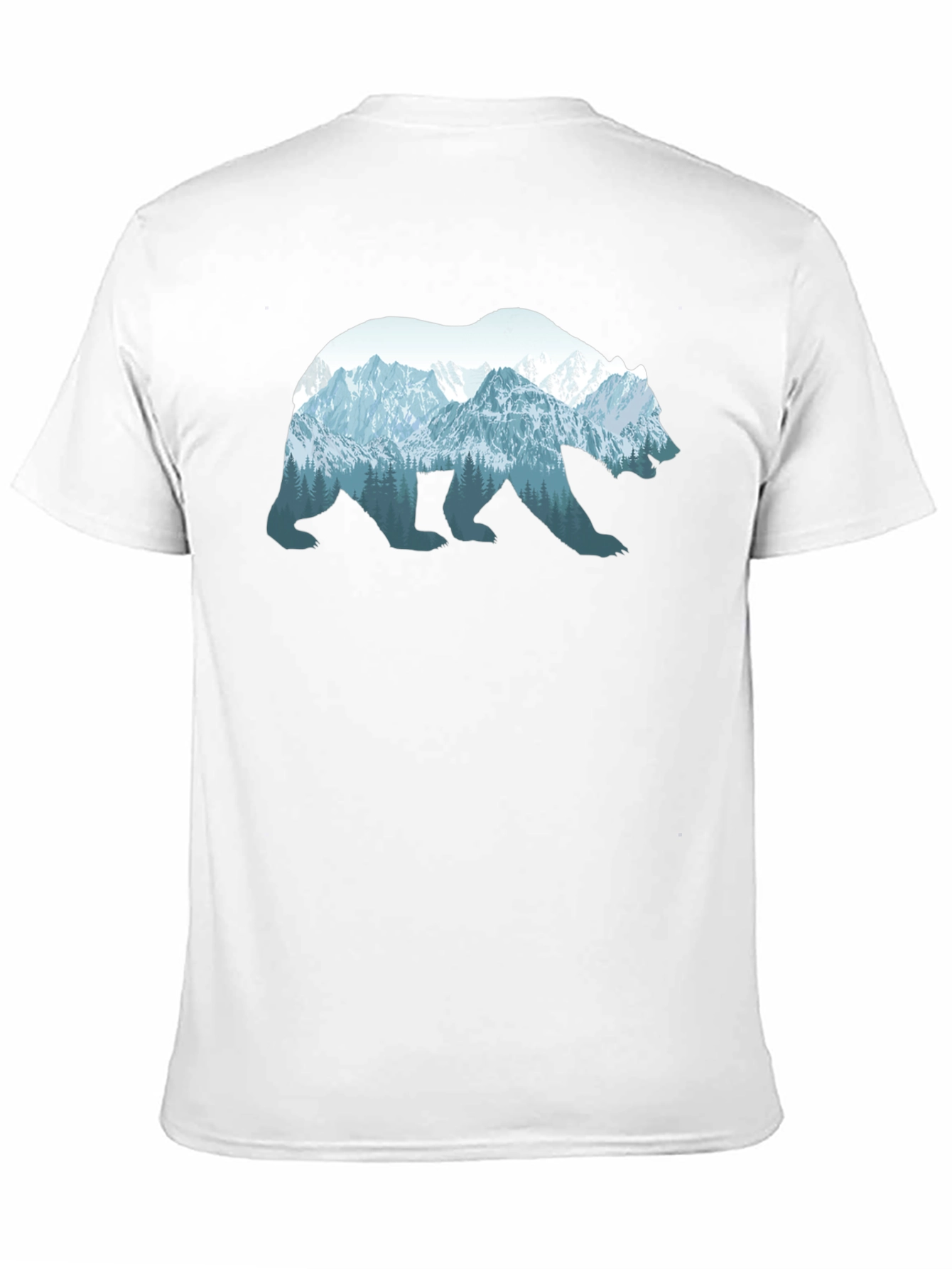 Nature Bear T-Shirt - Mens Black Graphic Tee