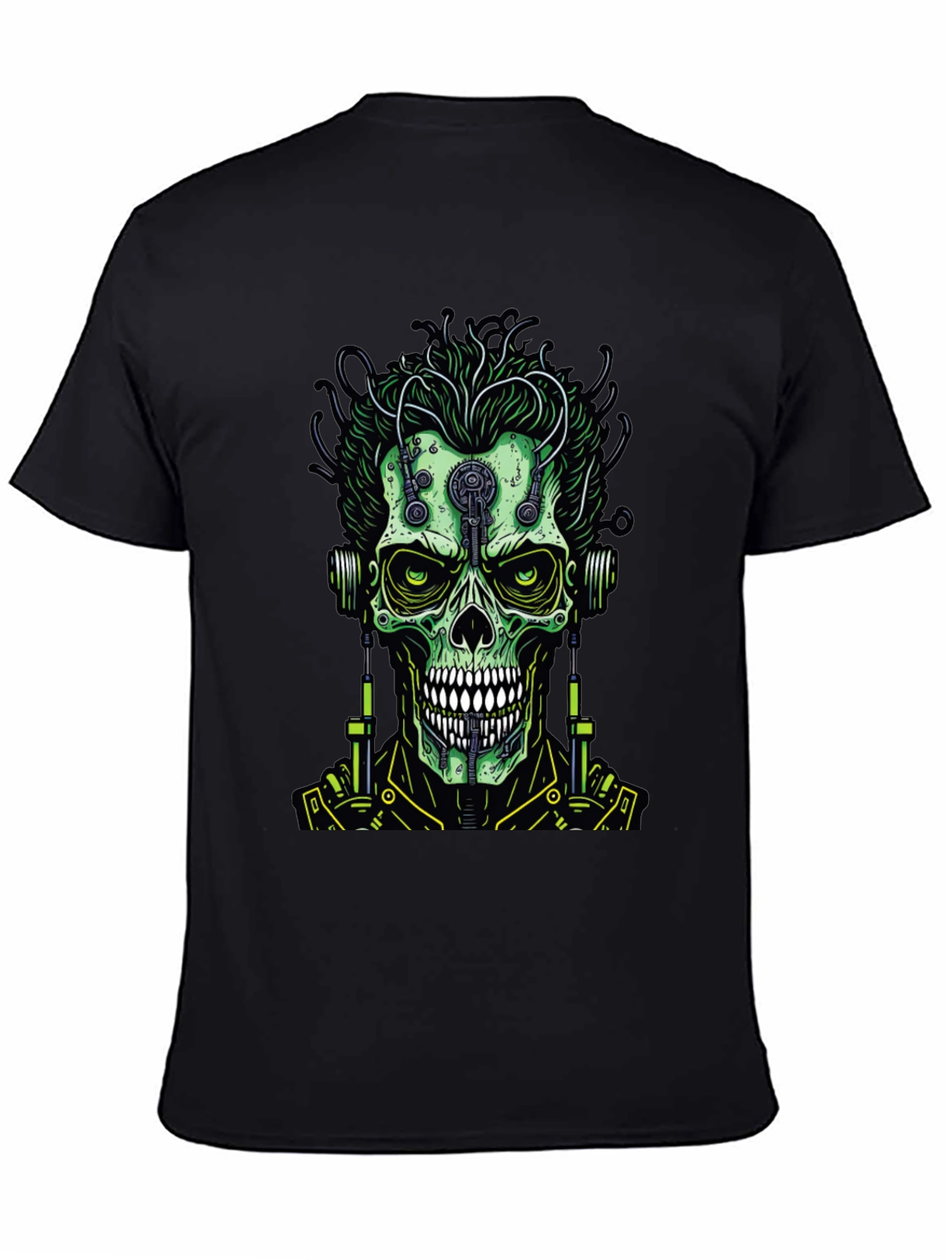Cyberpunk Skull T-Shirt - Edgy Graphic Tee
