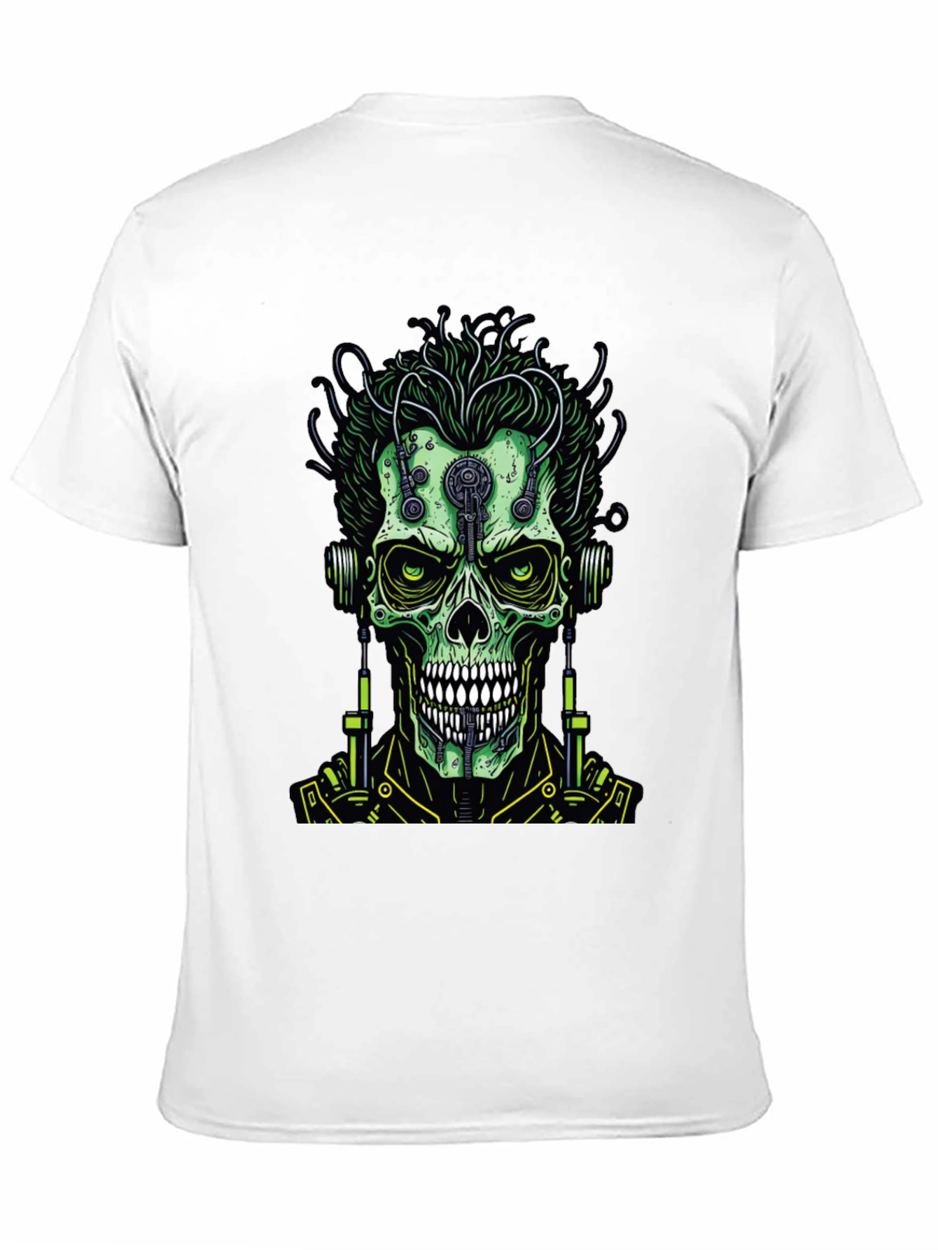 Cyberpunk Skull T-Shirt - Edgy Graphic Tee