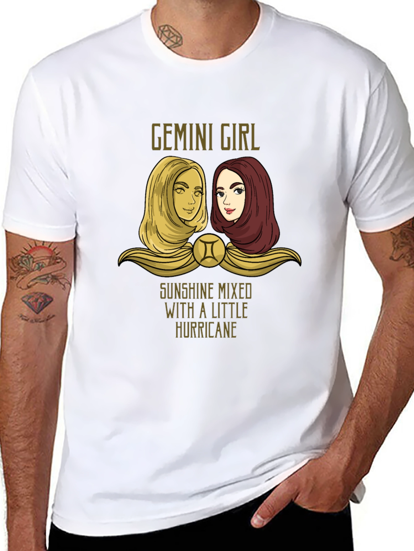 Gemini Girl T-Shirt - Zodiac Sign Tee