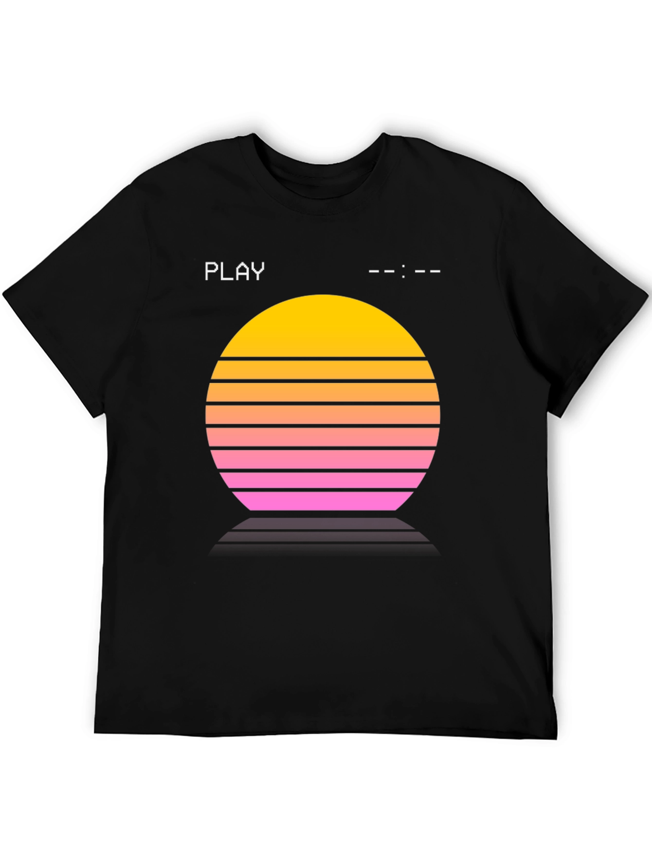 Retro Sunset Tee - Synthwave Style