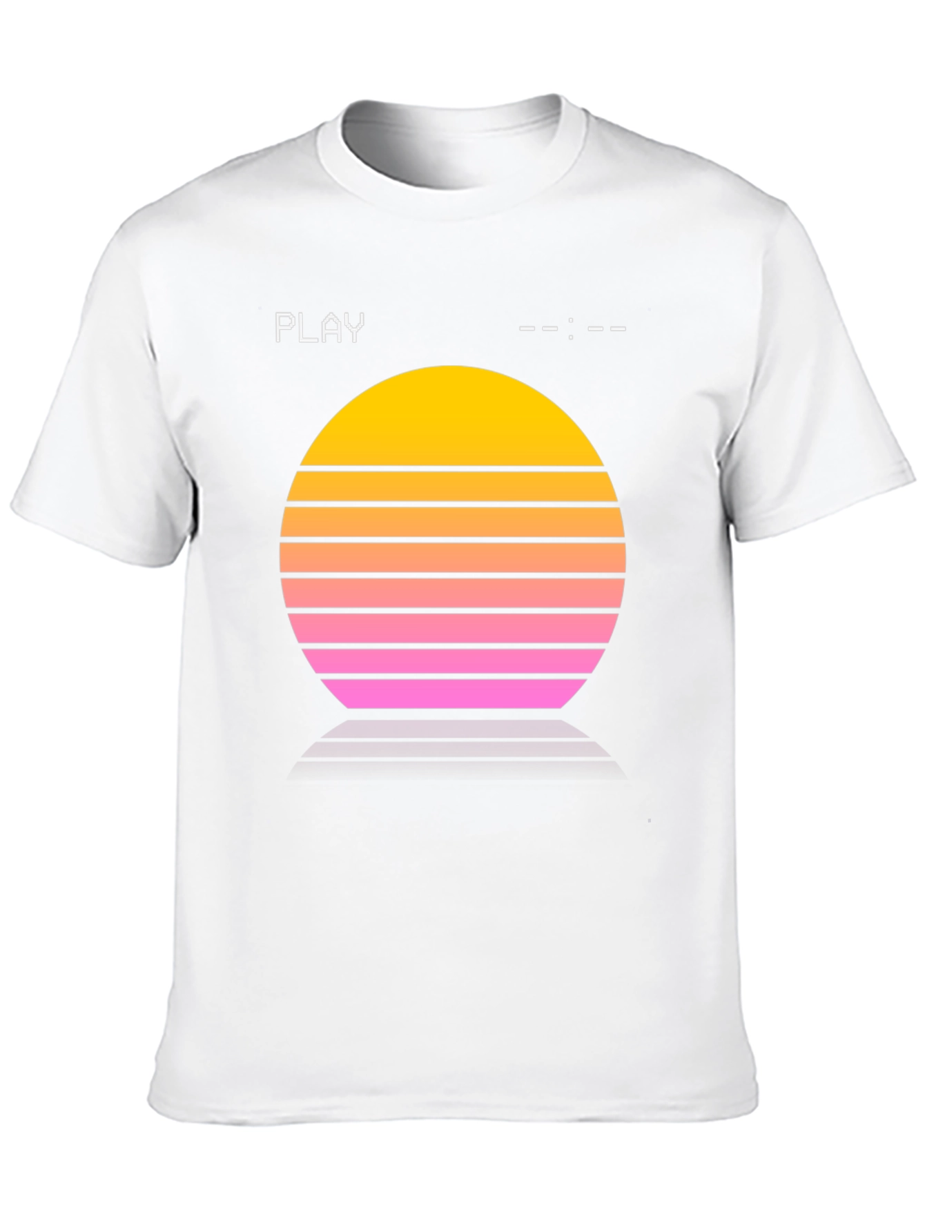 Retro Sunset Tee - Synthwave Style