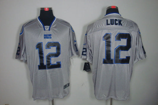 Men's Indianapolis Colts Andrew Luck #12 Gray Game Player Jerseys