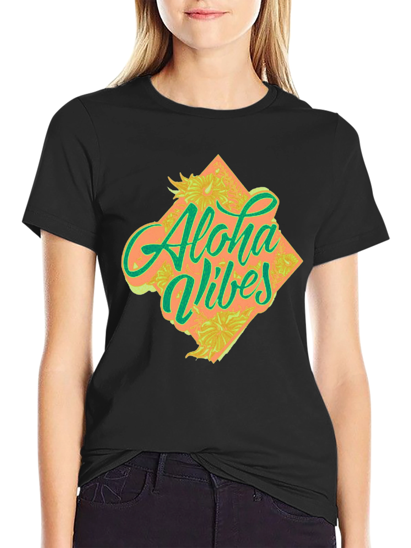 Aloha Vibes Graphic Tee - Tropical Style
