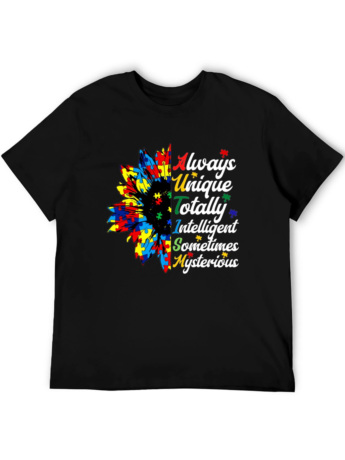 Autism Awareness Sunflower Graphic Tee