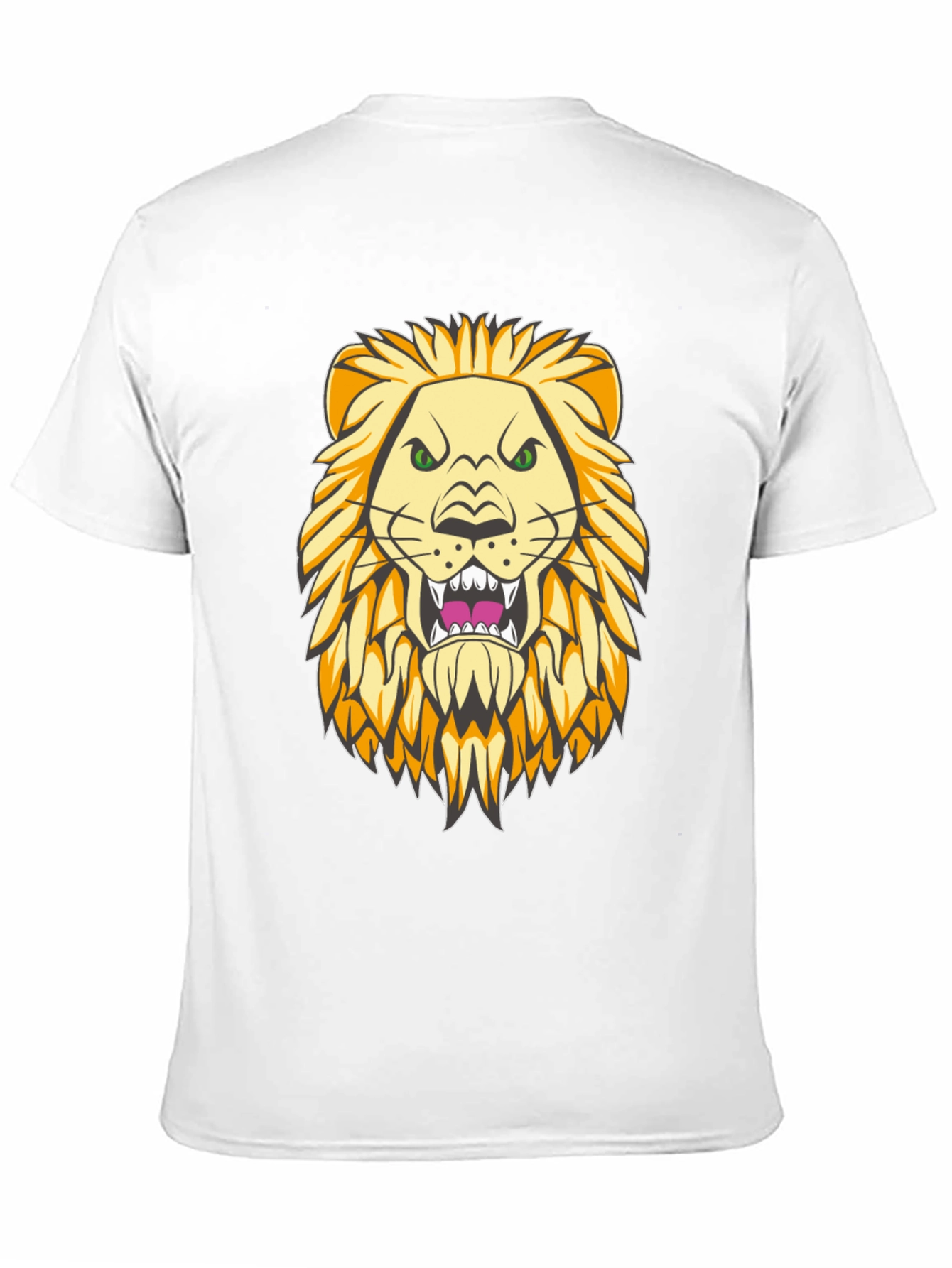 Lion Graphic Print Black T-Shirt