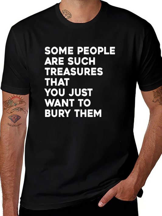 Funny Bury Them Graphic Tee - Sarcastic Humor T-Shirt