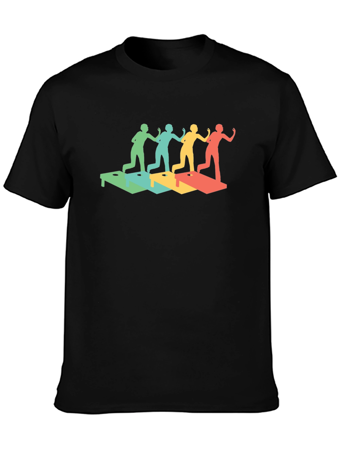 Retro Cornhole Throwing T-Shirt
