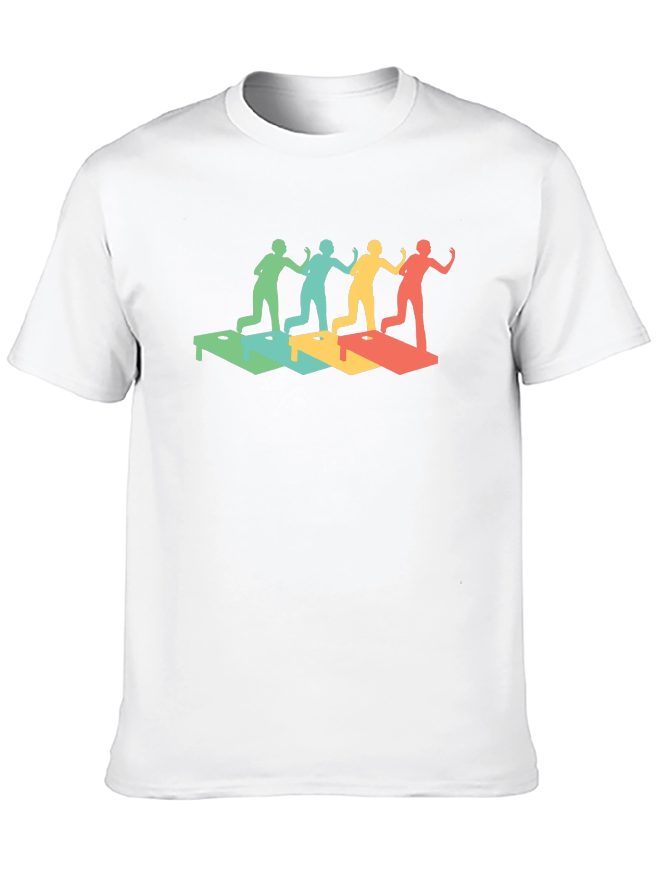 Retro Cornhole Throwing T-Shirt