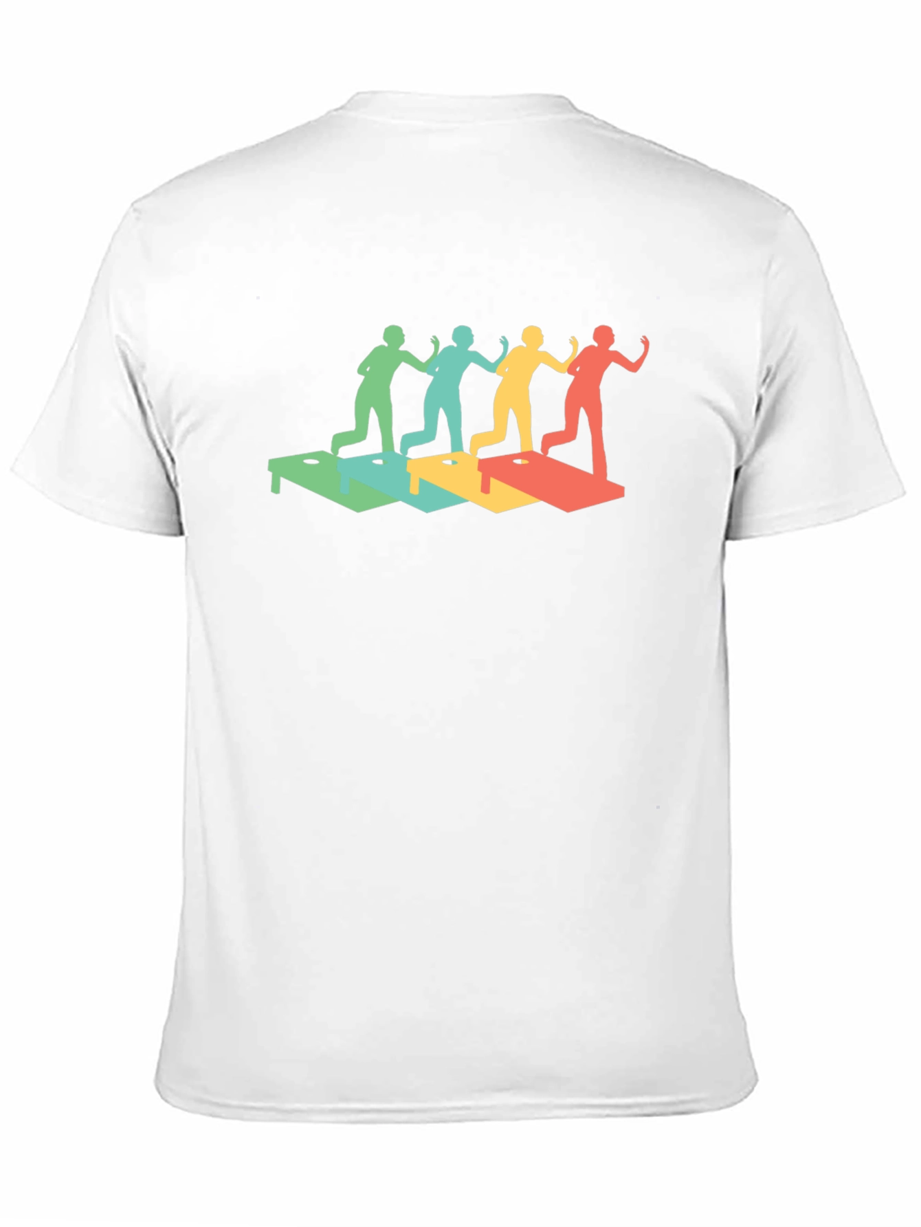 Retro Cornhole Throwing T-Shirt