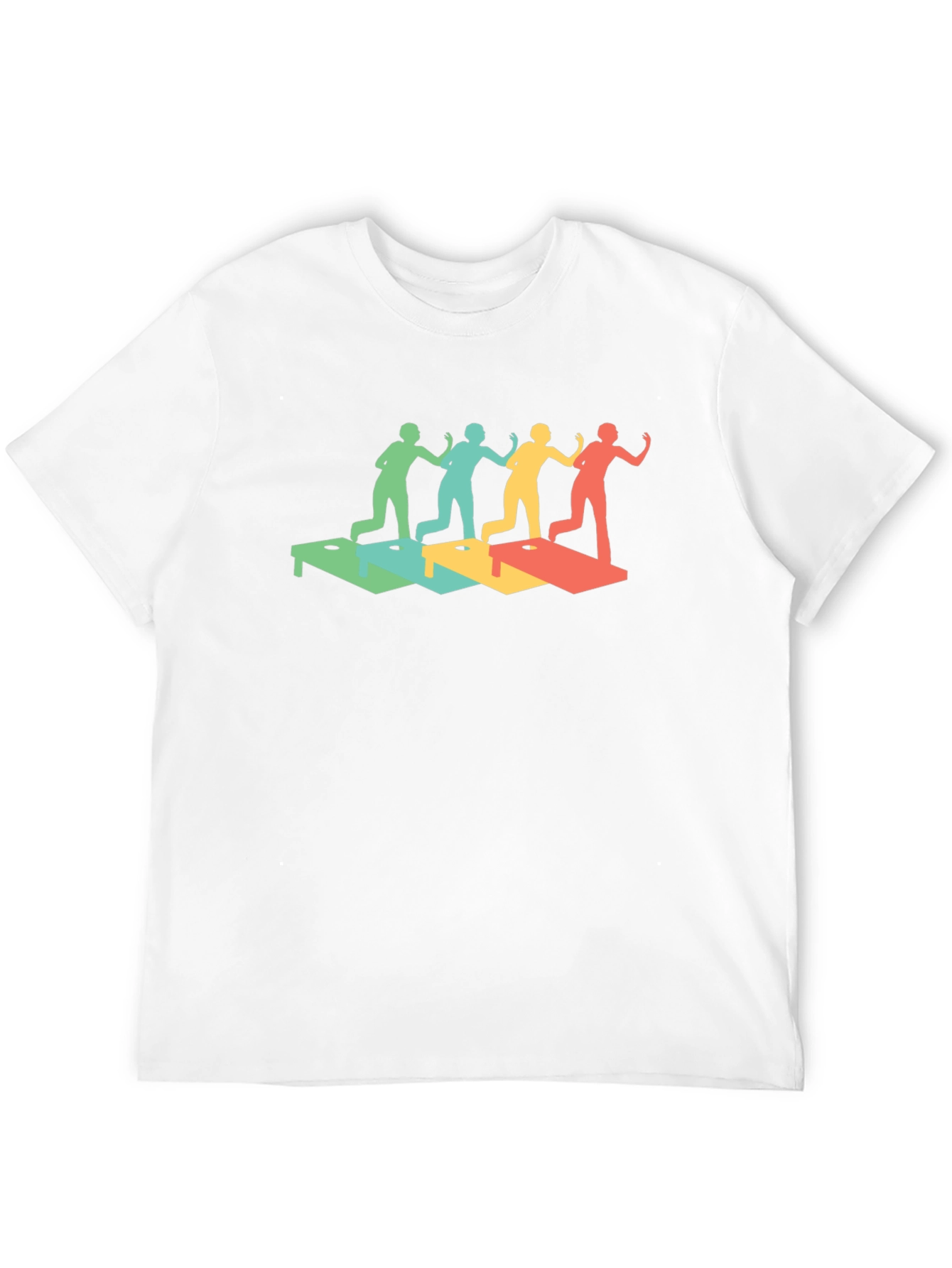 Retro Cornhole Throwing T-Shirt