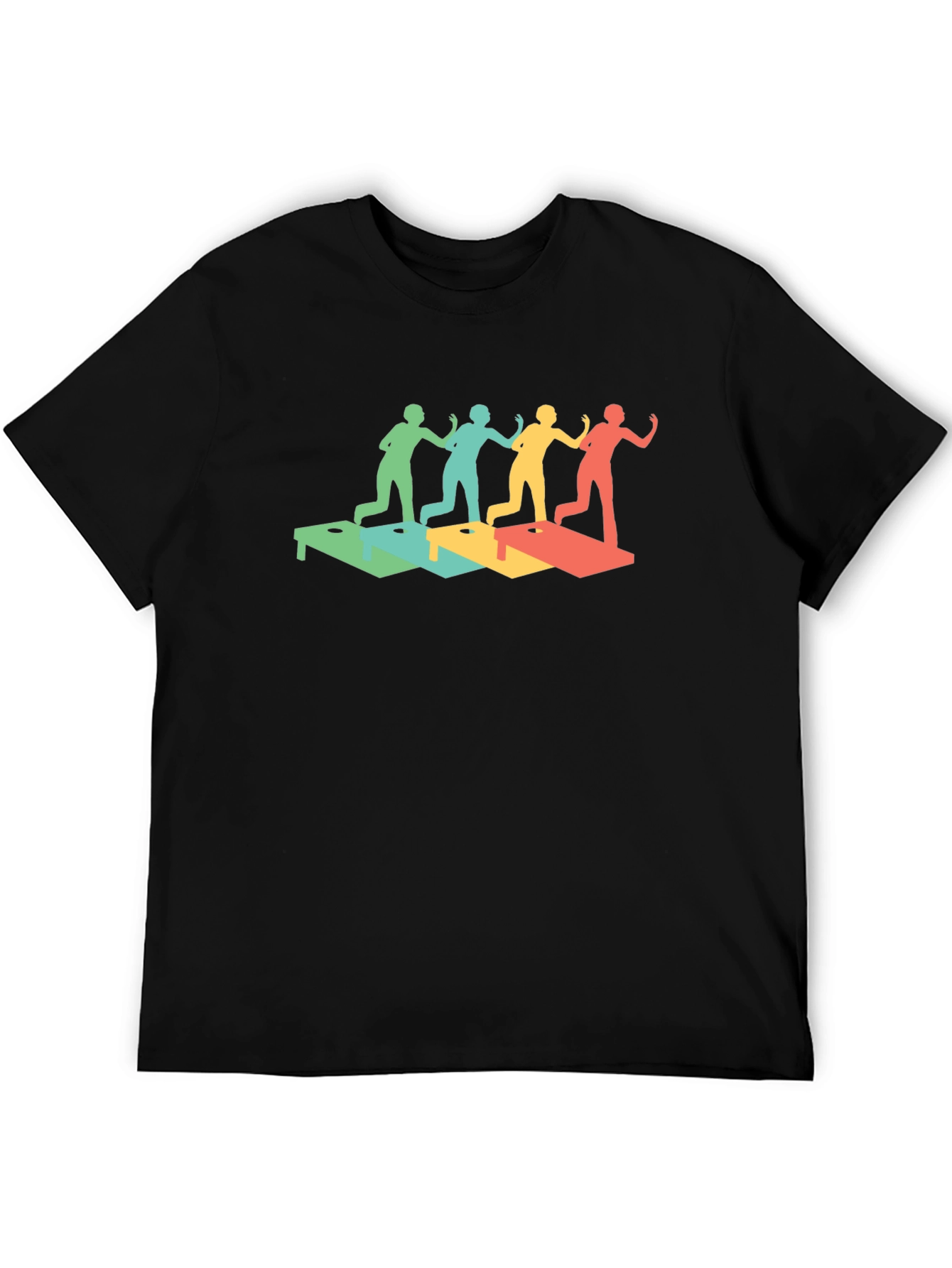 Retro Cornhole Throwing T-Shirt