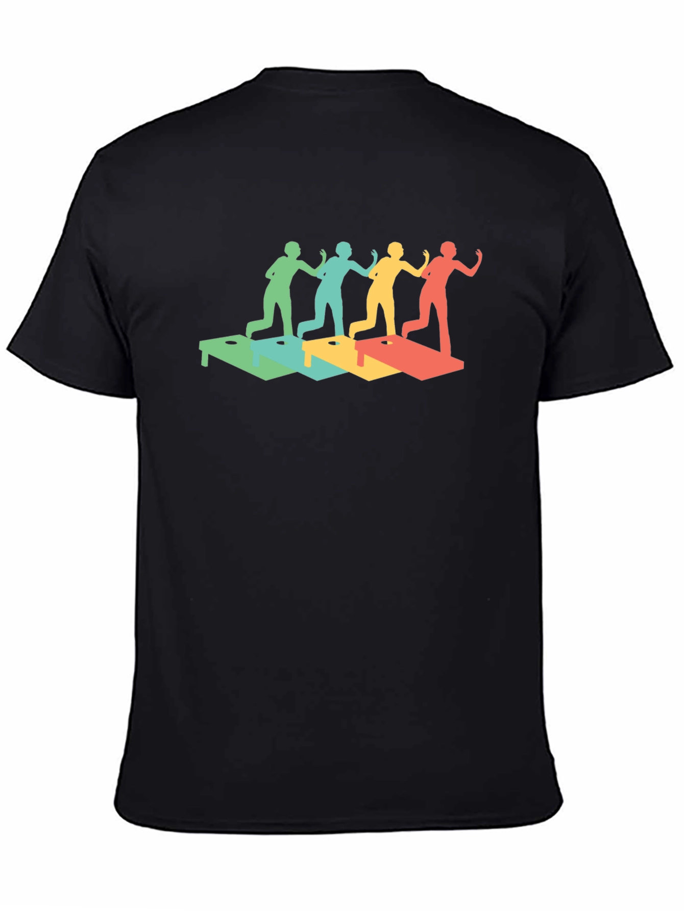 Retro Cornhole Throwing T-Shirt