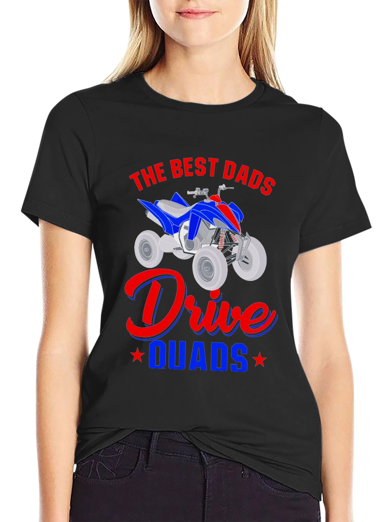 Best Dads Drive Quads T-Shirt Black