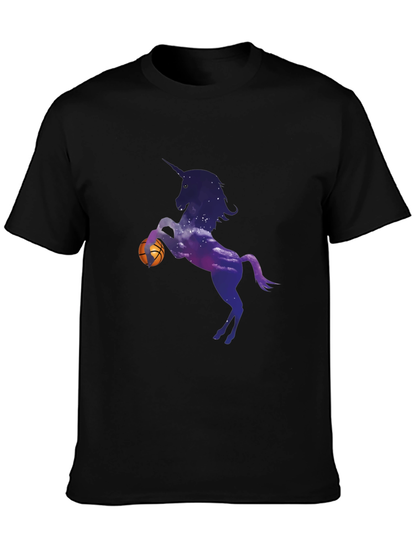 Unicorn Basketball Black T-Shirt