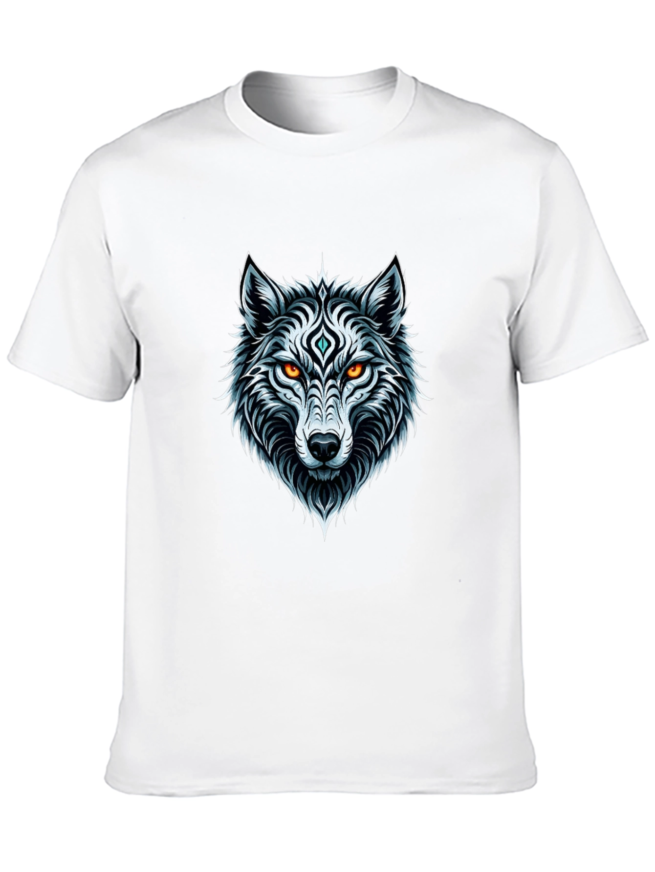 Wolf Graphic Tee - Black Mens T-Shirt