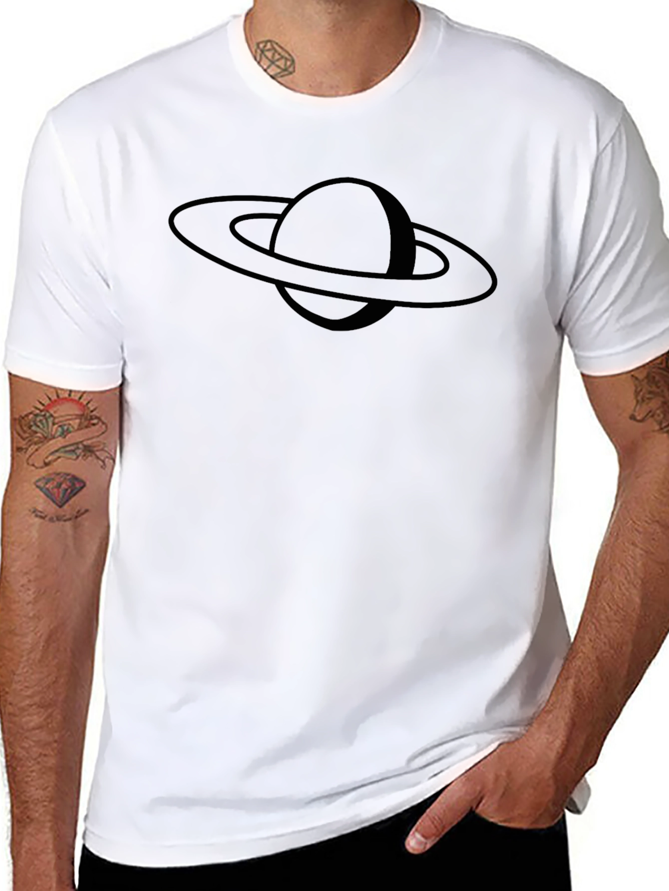 Saturn Graphic T-Shirt - Space Lover Tee