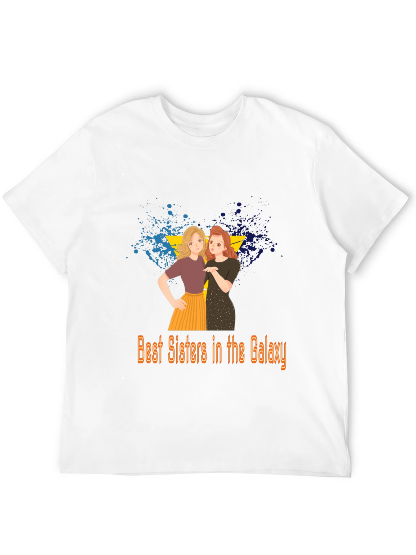 Best Sisters in the Galaxy Black T-Shirt