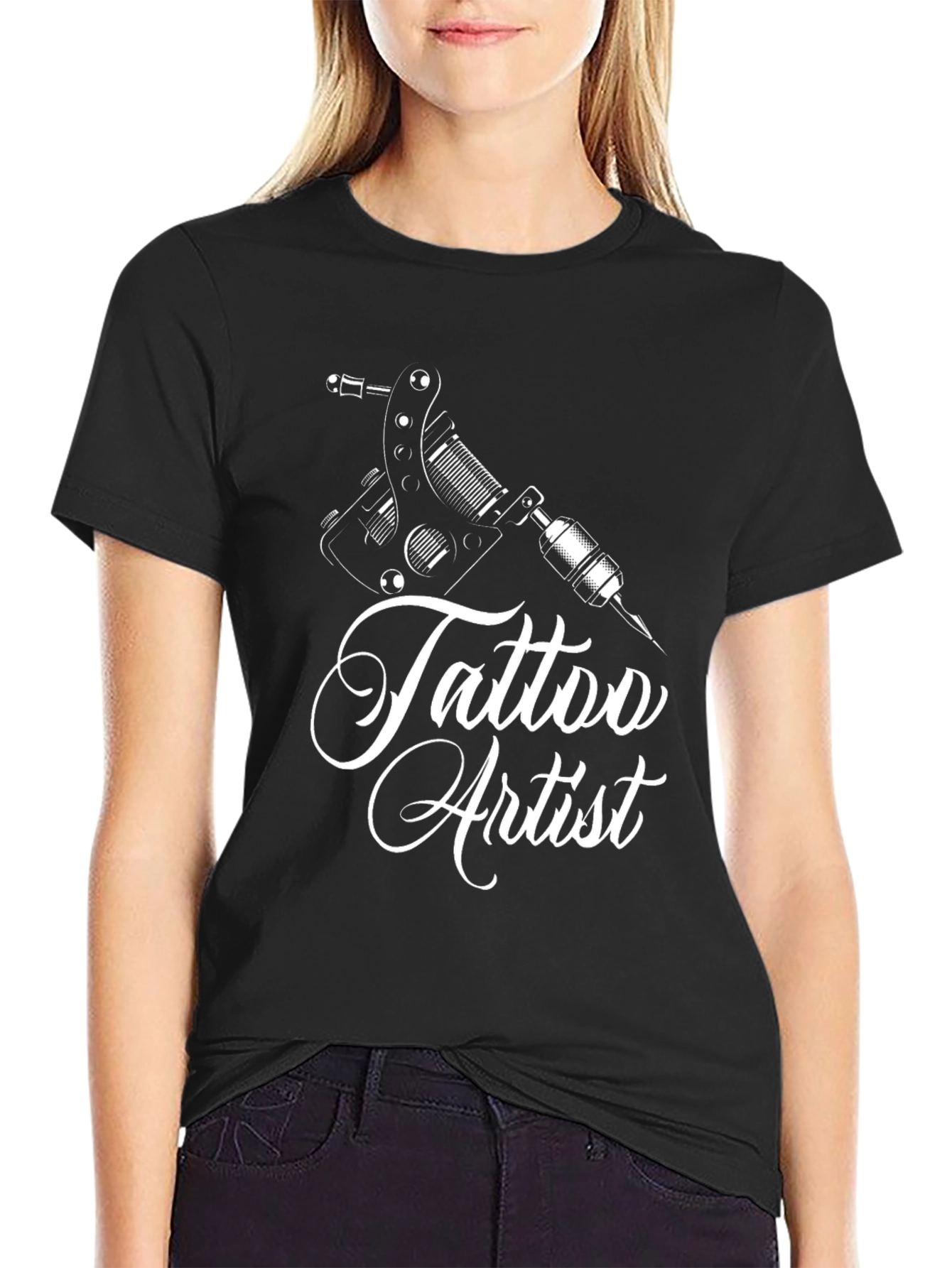 Tattoo Artist Graphic T-Shirt - Black Cotton Tee
