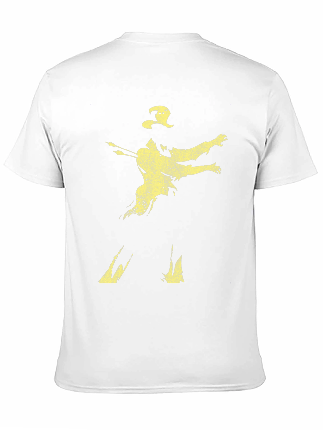 Distressed Silhouette Graphic Print Mens Tee
