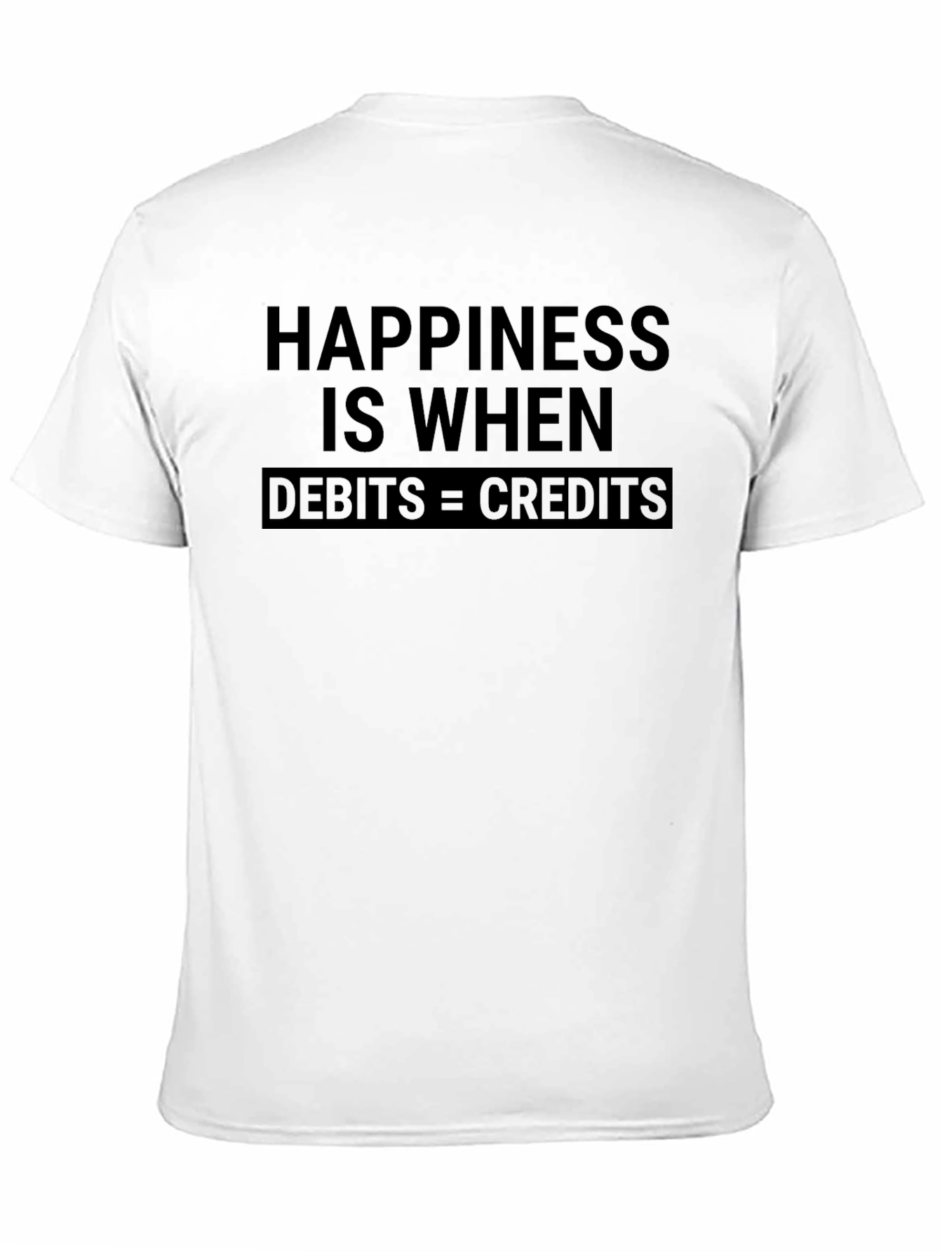 Accountant Happiness Black T-Shirt