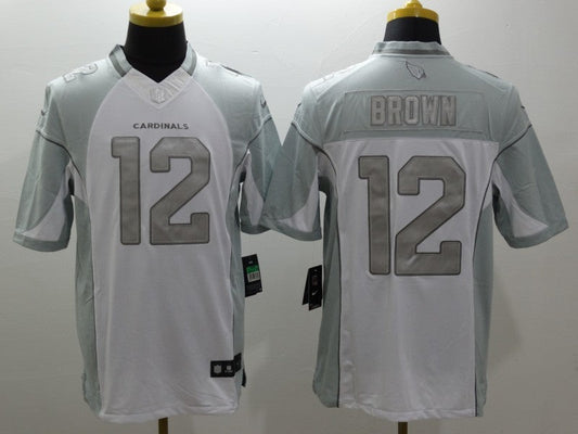 Men's Arizona Cardinals John Brown #12 White Game Jerseys