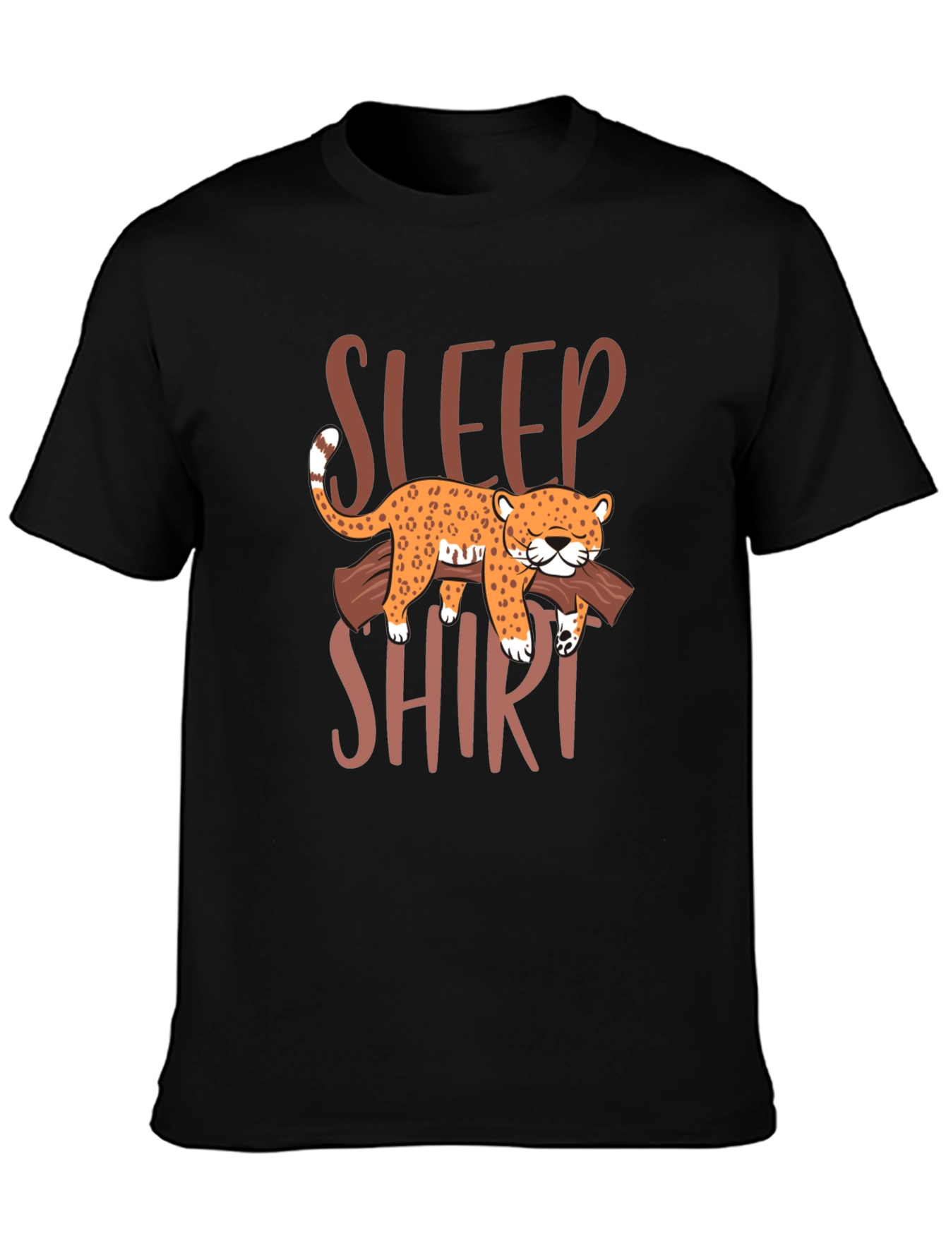 Sleep Shirt Leopard Graphic Tee