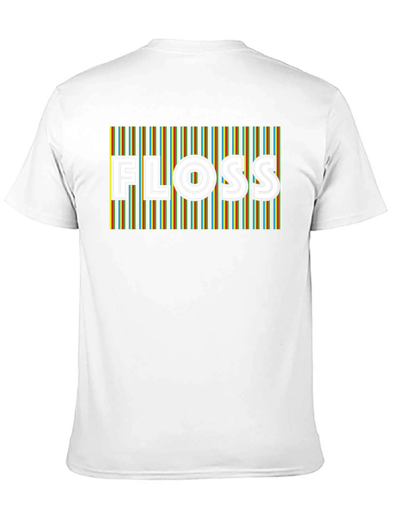 Retro Stripe Floss Graphic Tee - Black