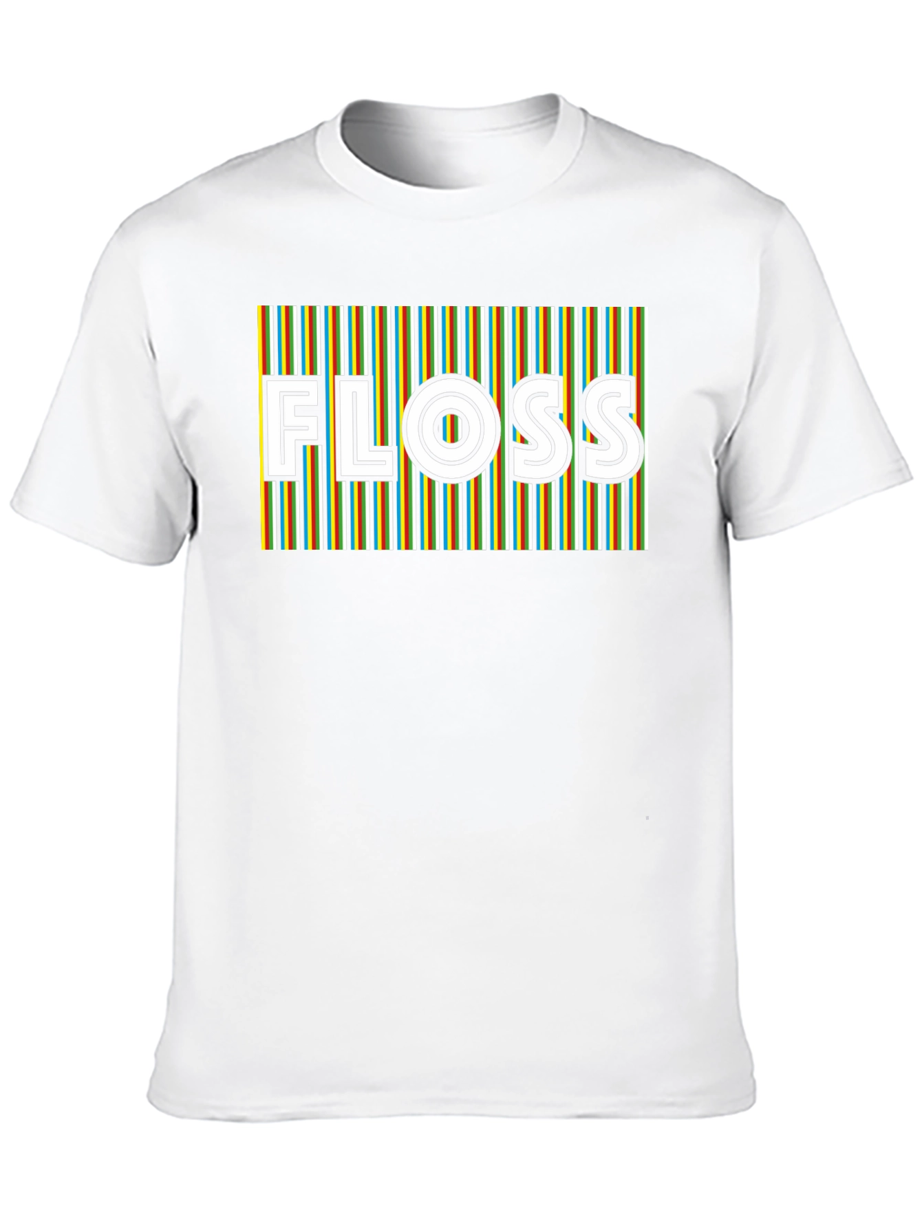Retro Stripe Floss Graphic Tee - Black
