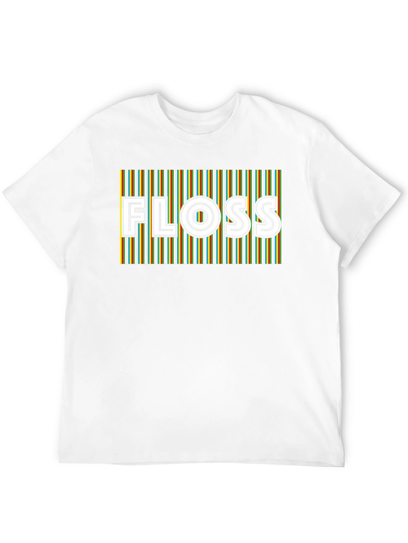 Retro Stripe Floss Graphic Tee - Black