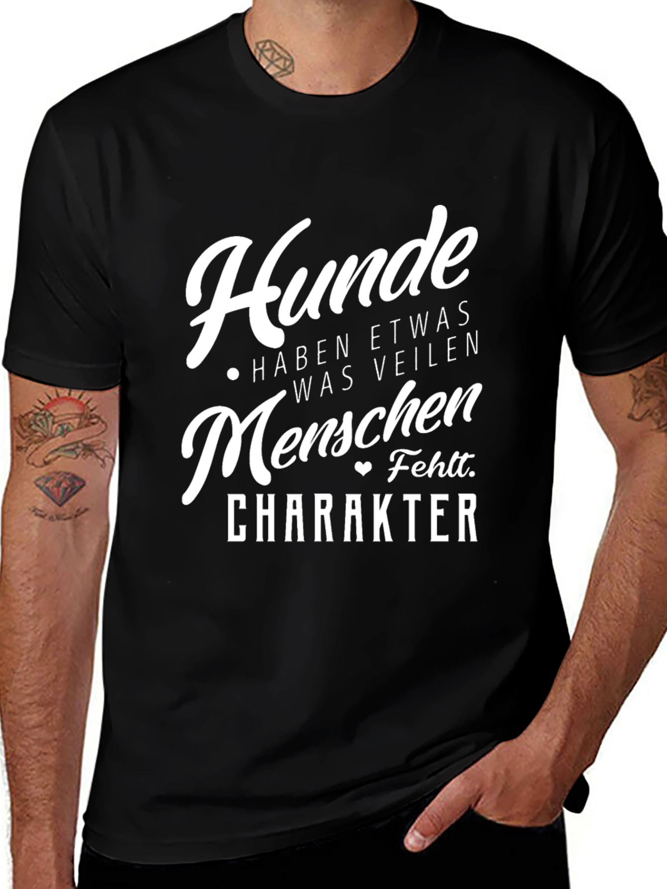 Dog Lover T-Shirt Hunde Haben Etwas Was Veilen Herren