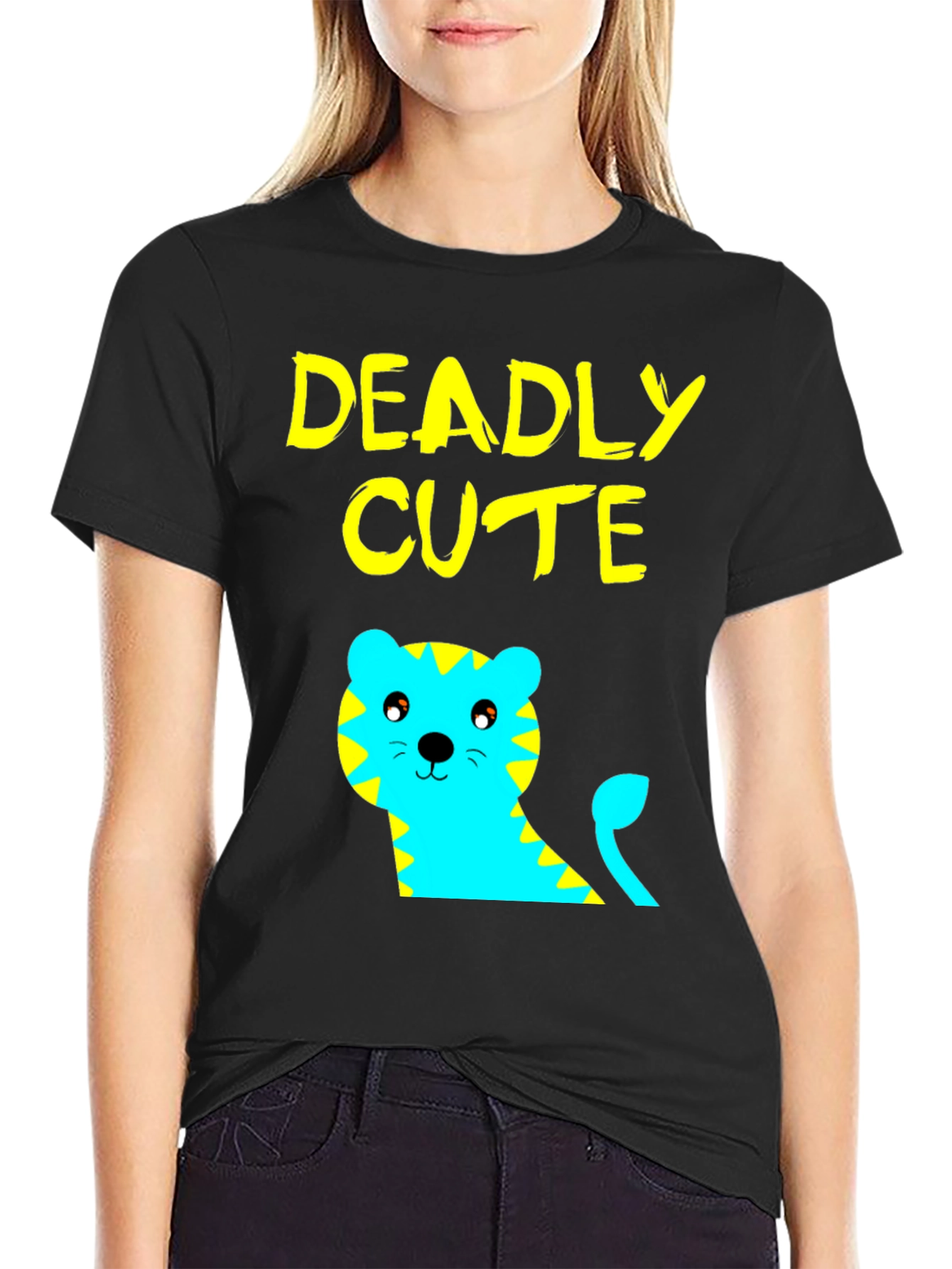 Deadly Cute Tiger Graphic Tee