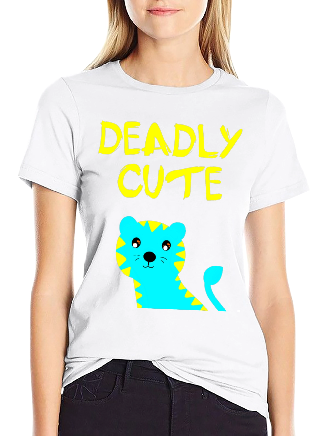 Deadly Cute Tiger Graphic Tee