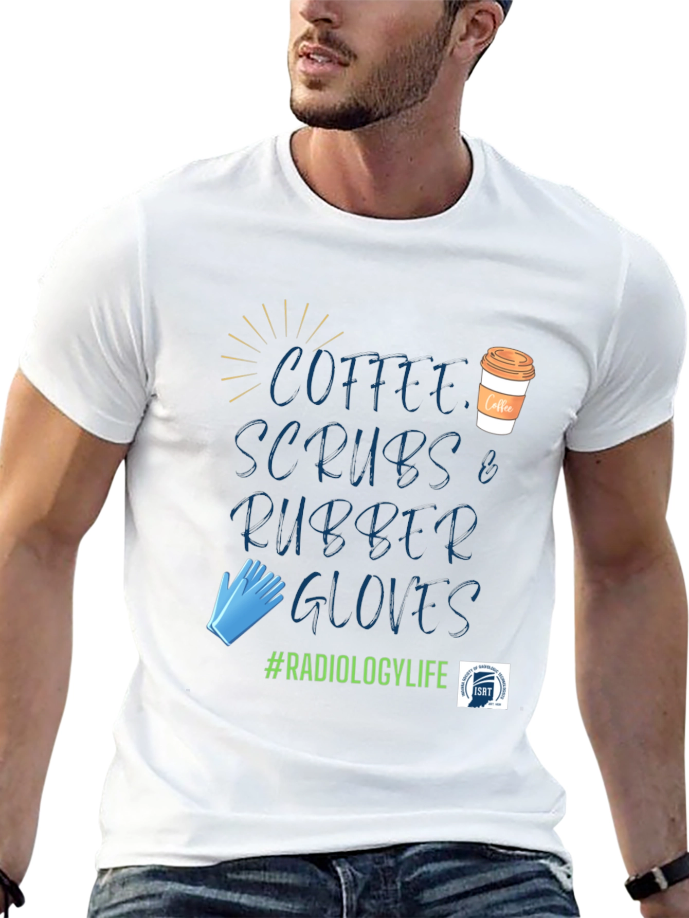 Radiology Life Coffee Scrubs Gloves T-Shirt