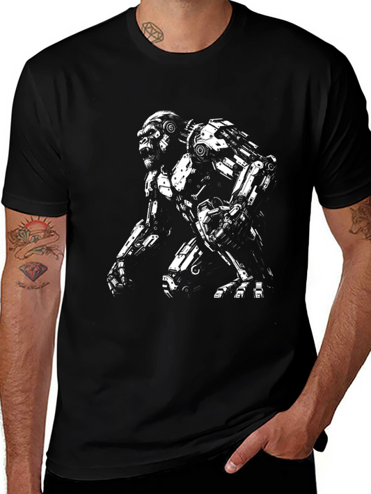 Cyborg Gorilla Graphic T-Shirt