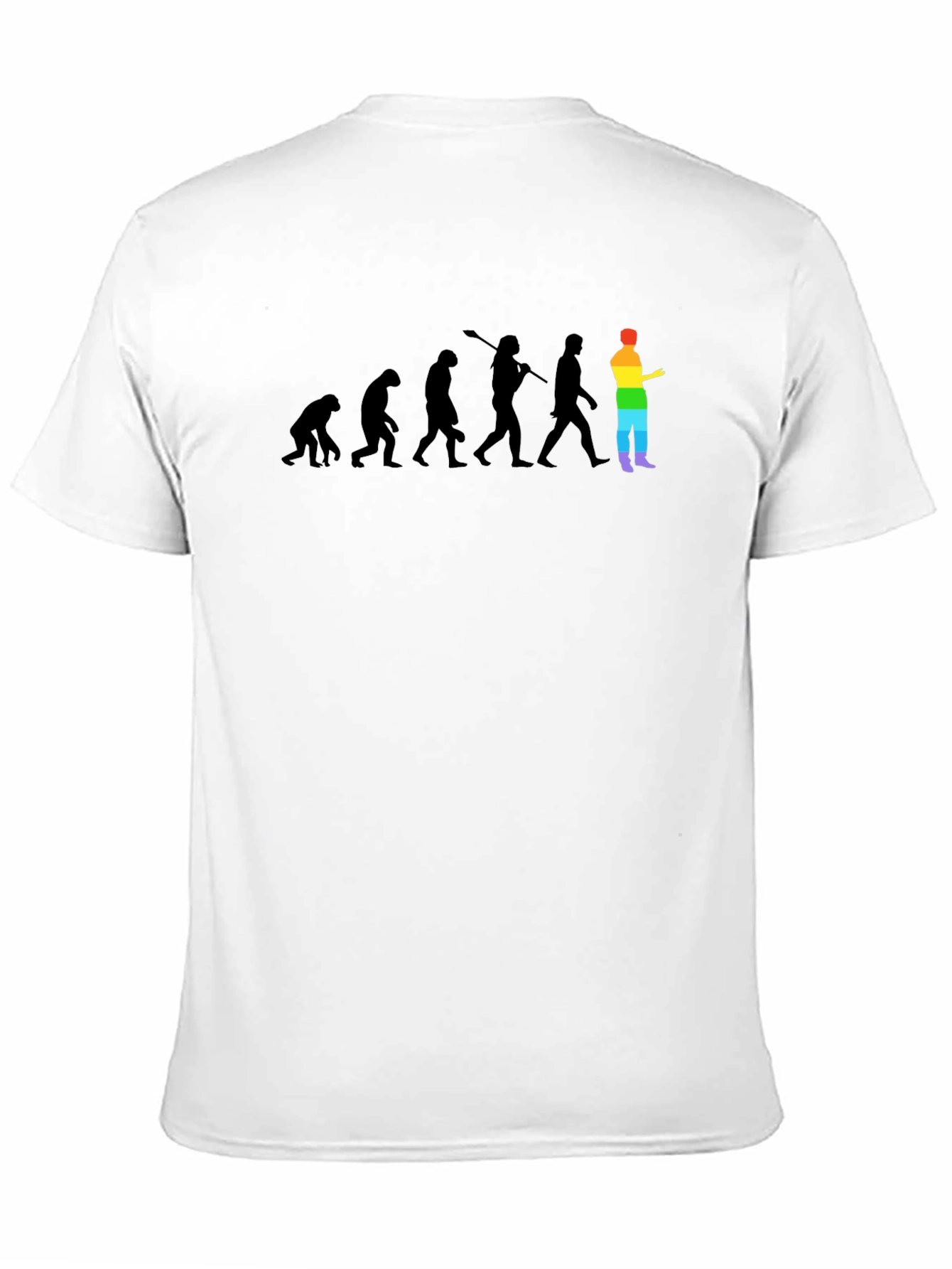 Evolution Rainbow Pride T-Shirt - Stylish & Comfortable