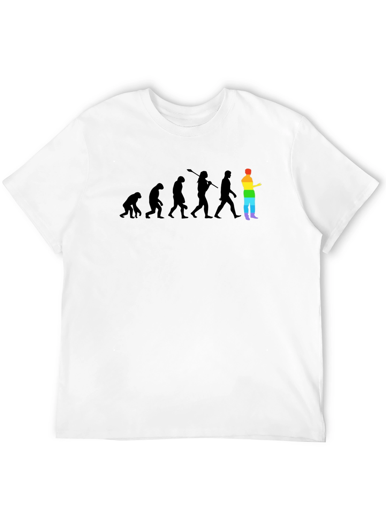Evolution Rainbow Pride T-Shirt - Stylish & Comfortable