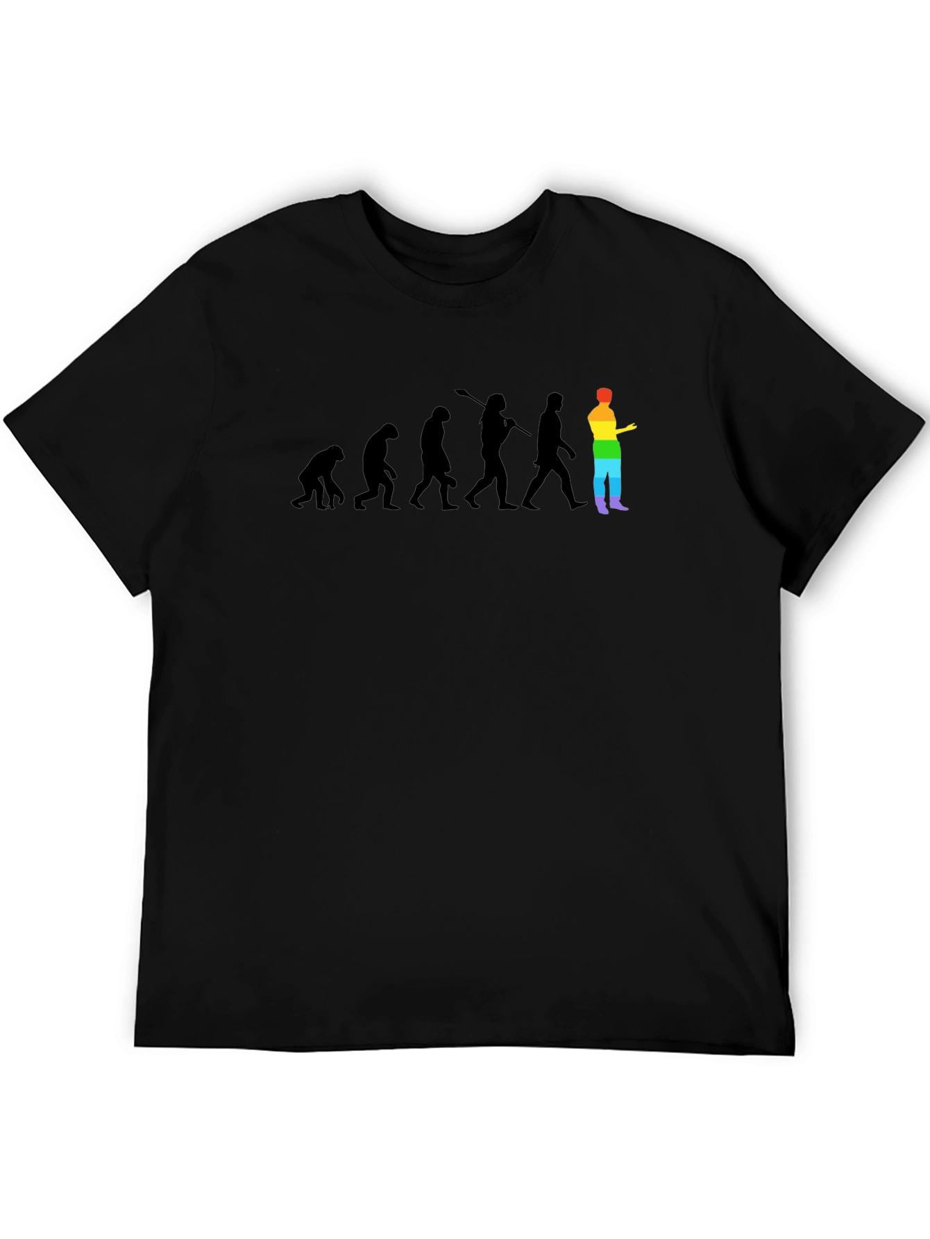 Evolution Rainbow Pride T-Shirt - Stylish & Comfortable