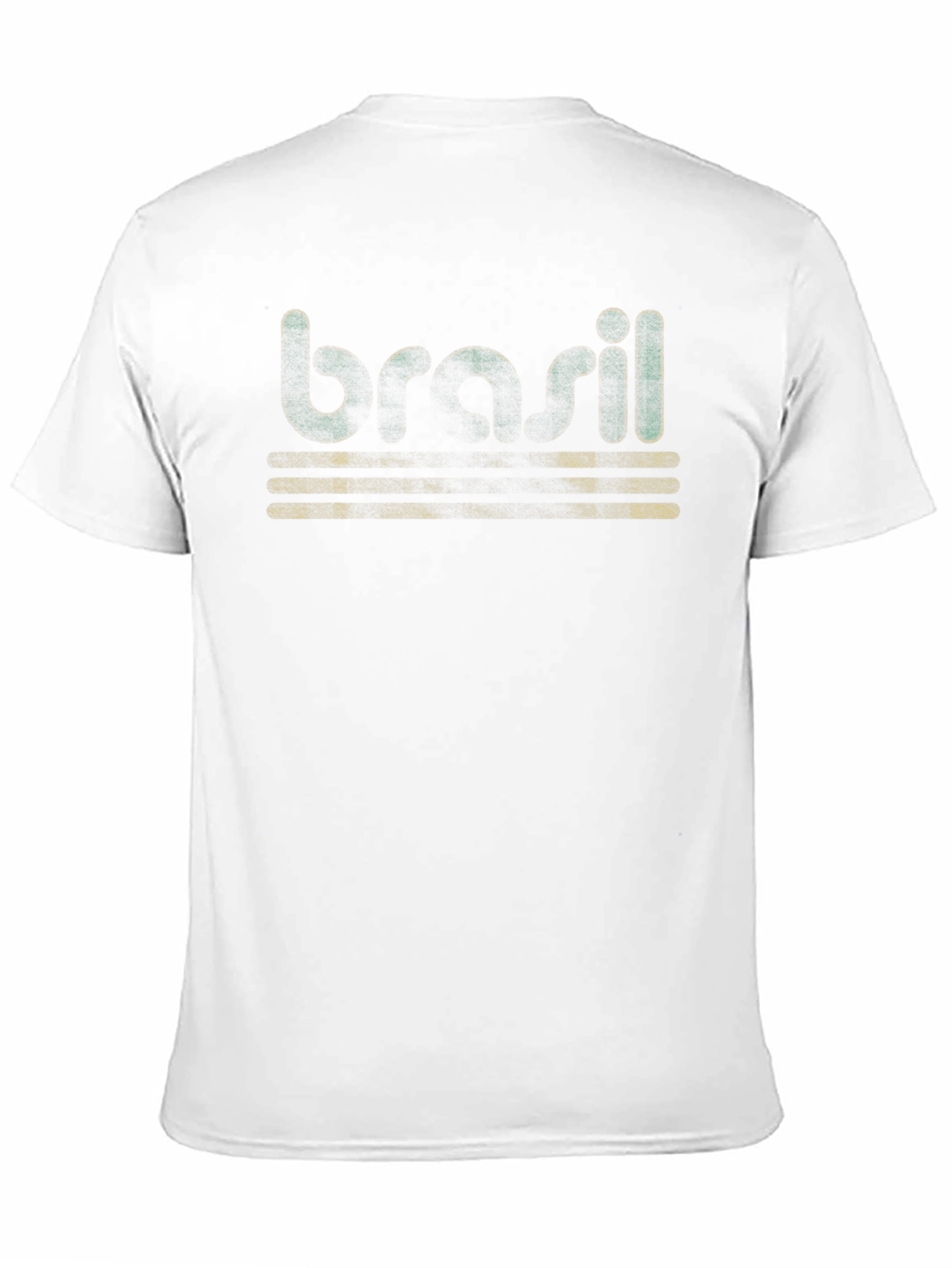 Retro Brasil Graphic Black T-Shirt