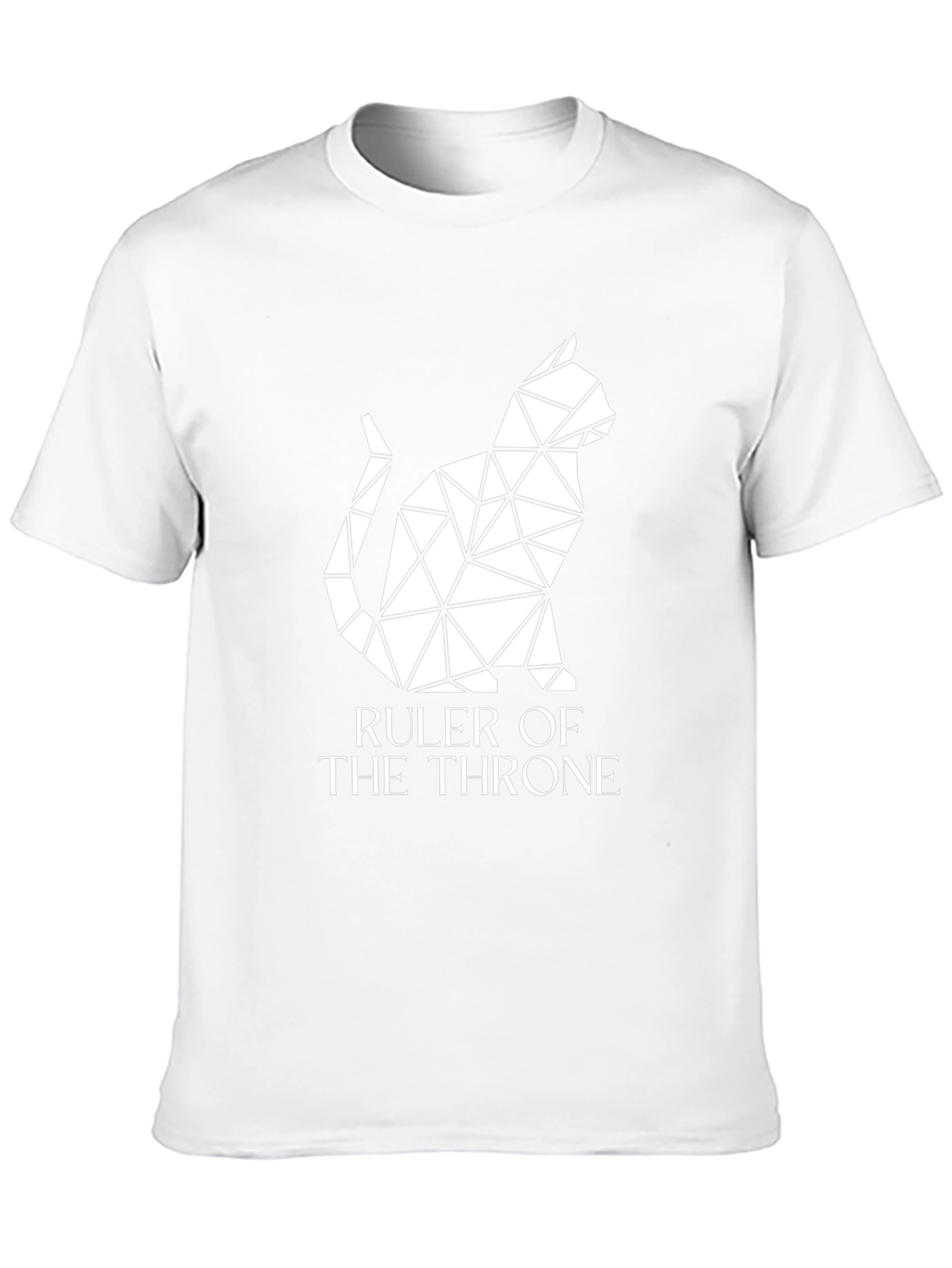 Ruler of the Throne Geometric Cat Graphic Tee