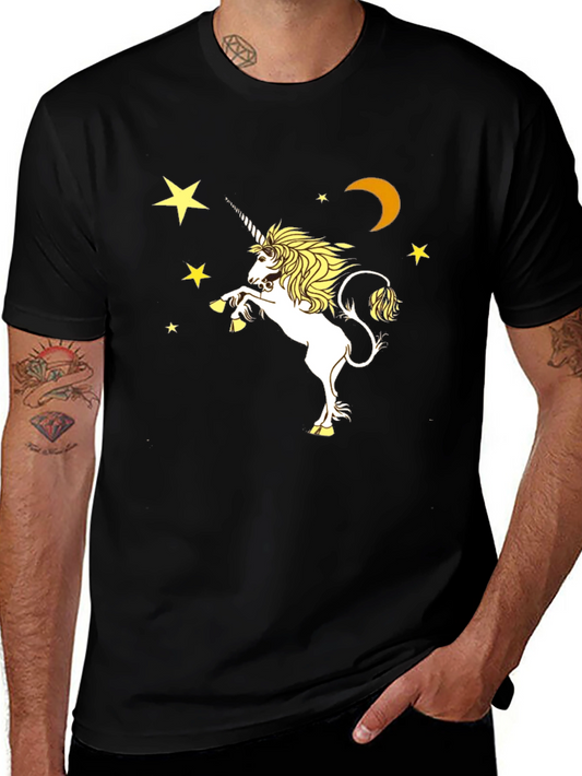 Unicorn Moon Stars Graphic Tee