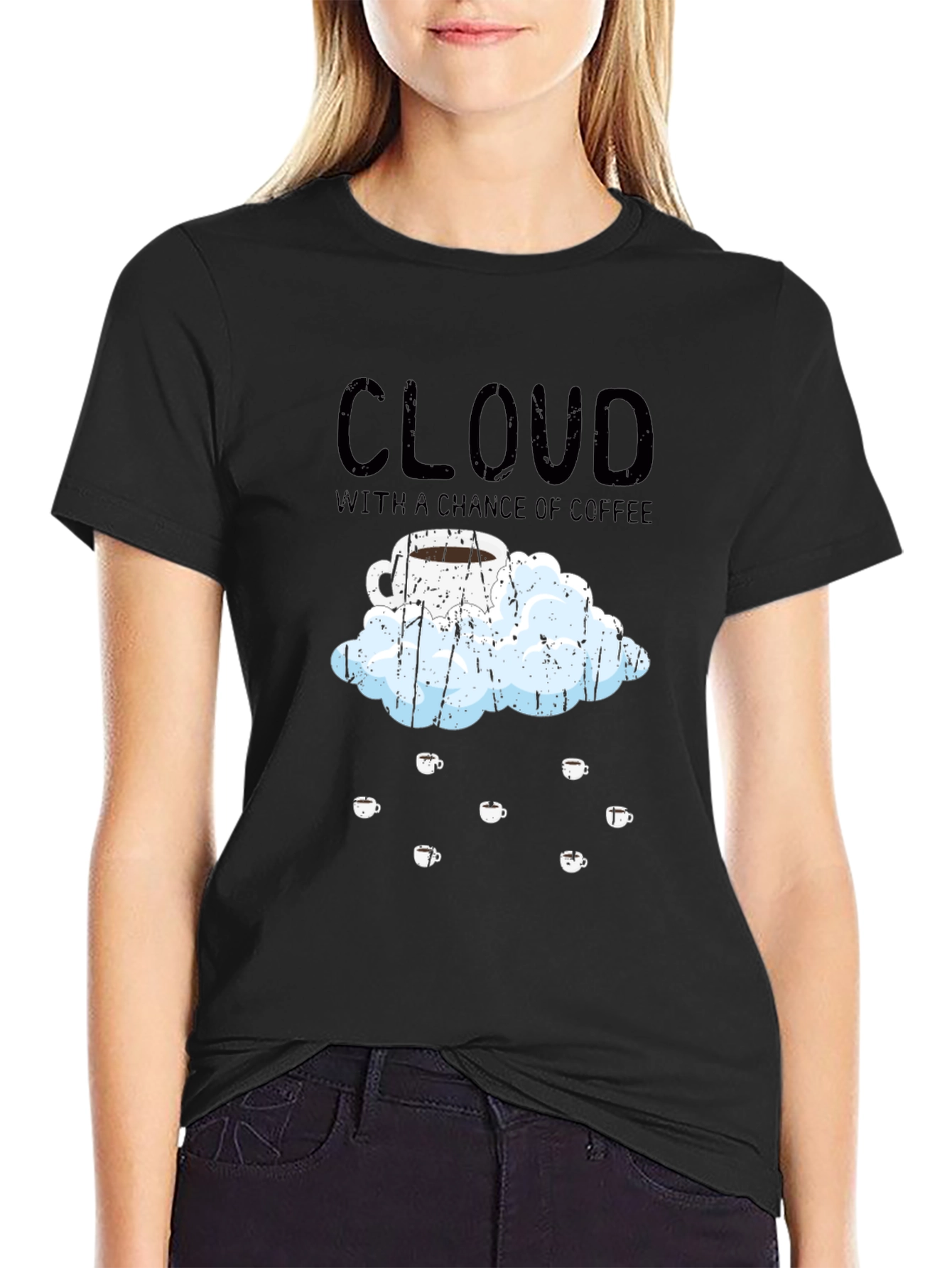 Cloud With A Chance of Coffee T-Shirt