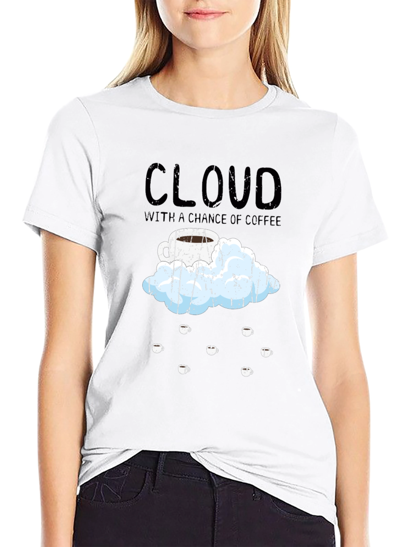 Cloud With A Chance of Coffee T-Shirt