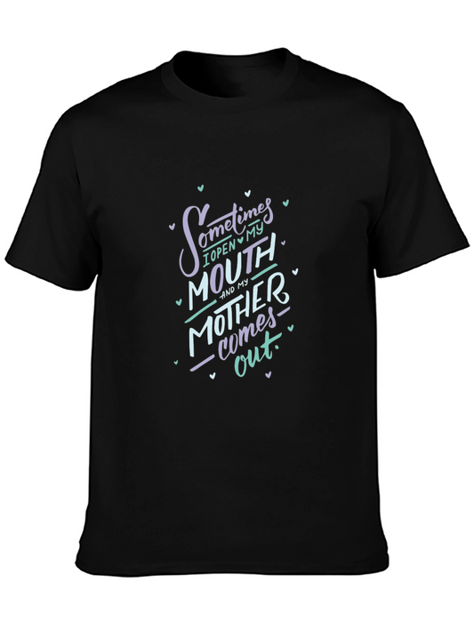 Funny Sometimes I Open My Mouth Graphic Tee