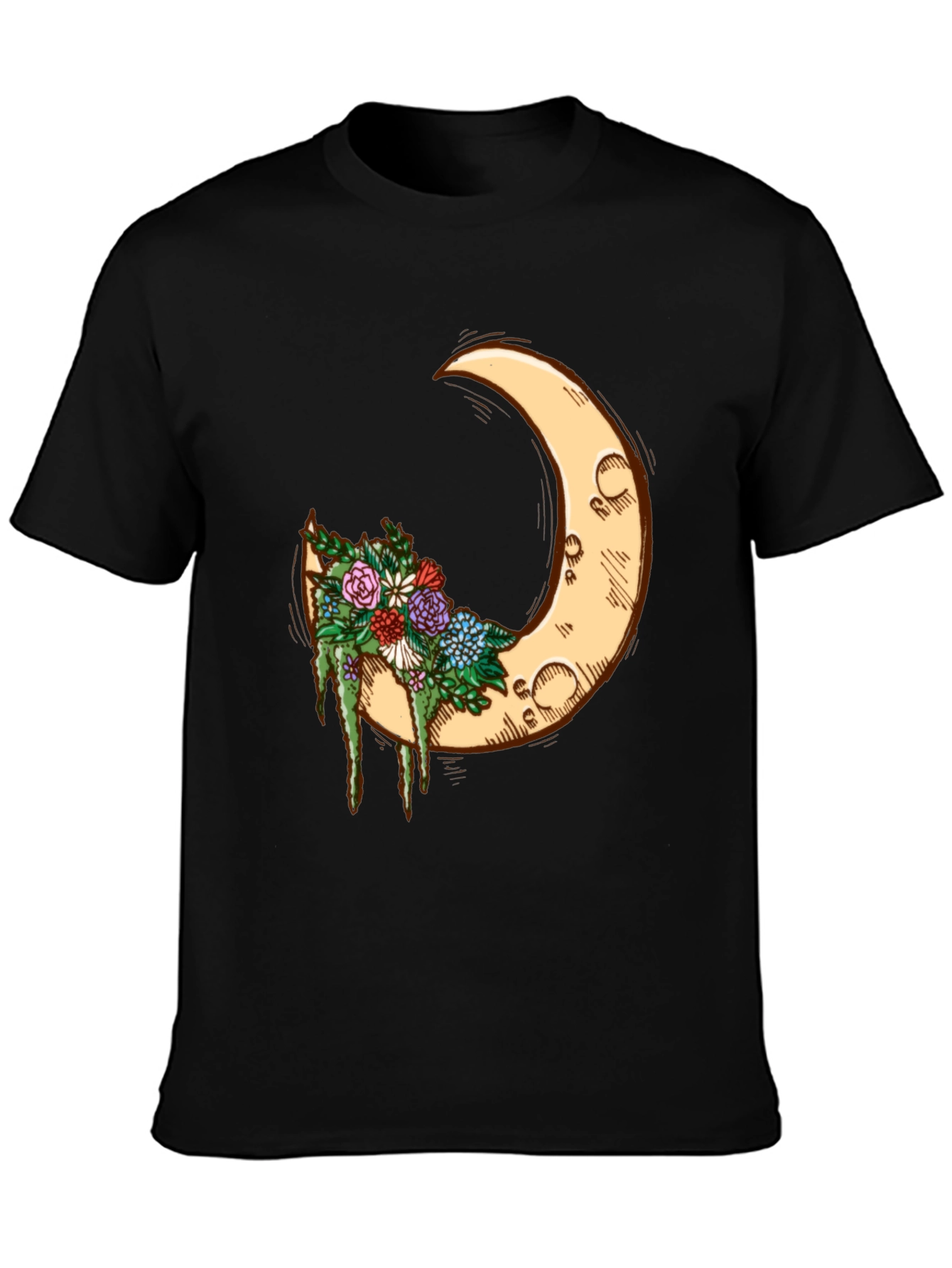 Crescent Moon Floral Tee